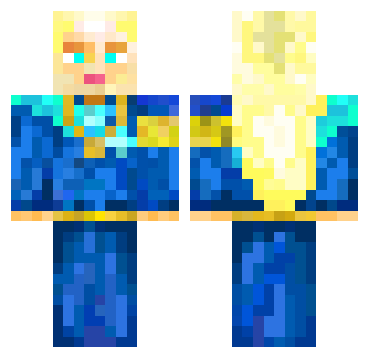 socurst888 Minecraft skin, front and back view