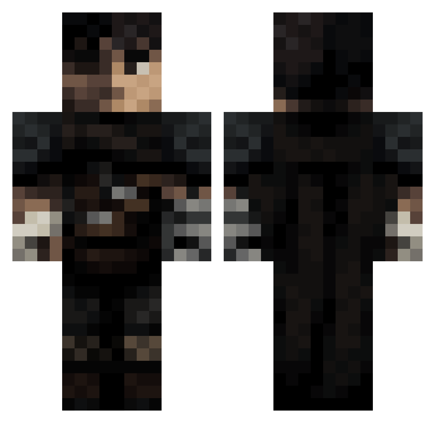 Adllerr_ Minecraft skin, front and back view