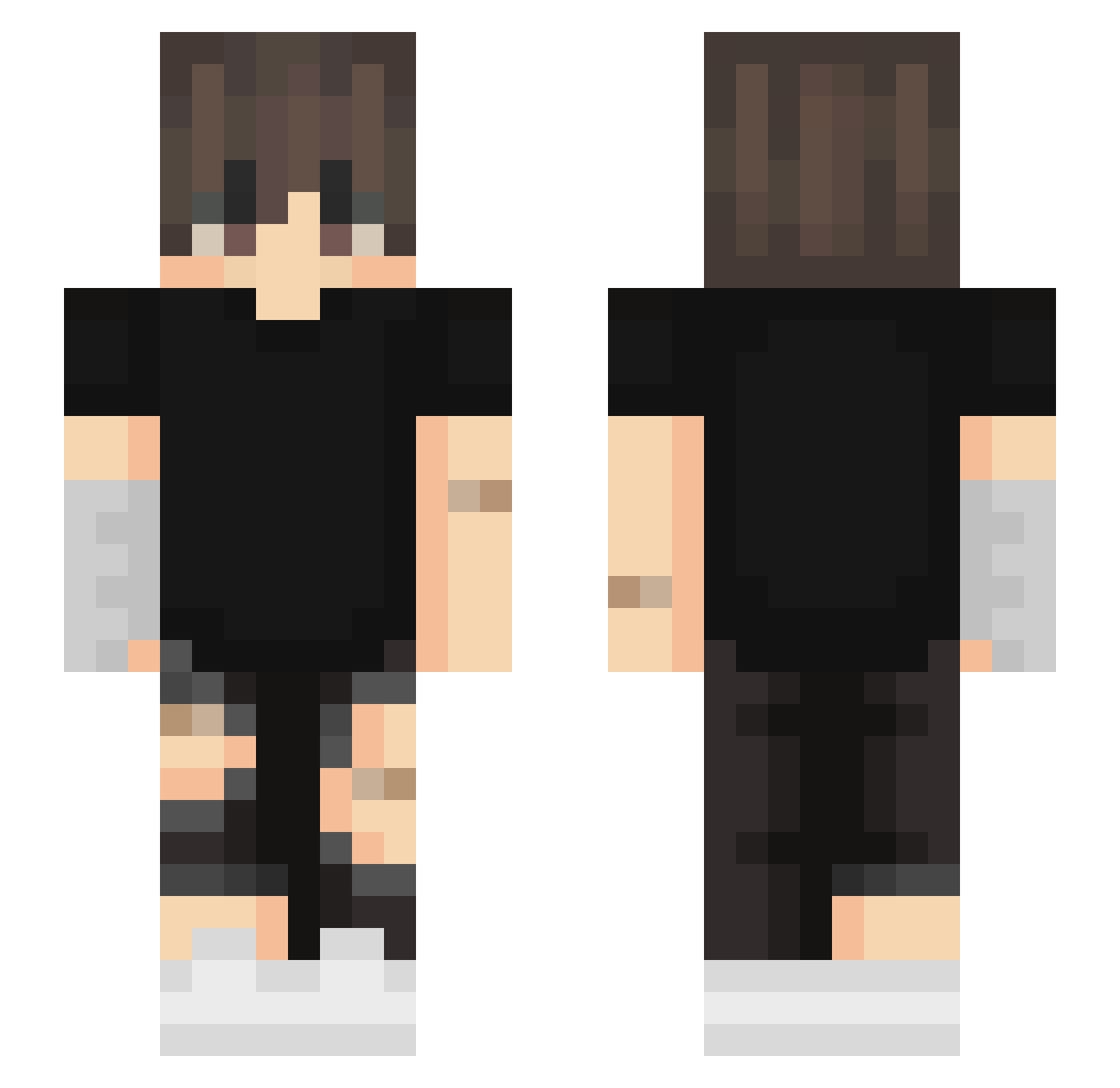 IkerMisael Minecraft skin, front and back view