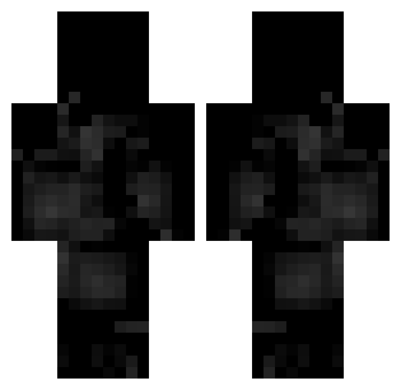 ShadowGeorgeBall Minecraft skin, front and back view