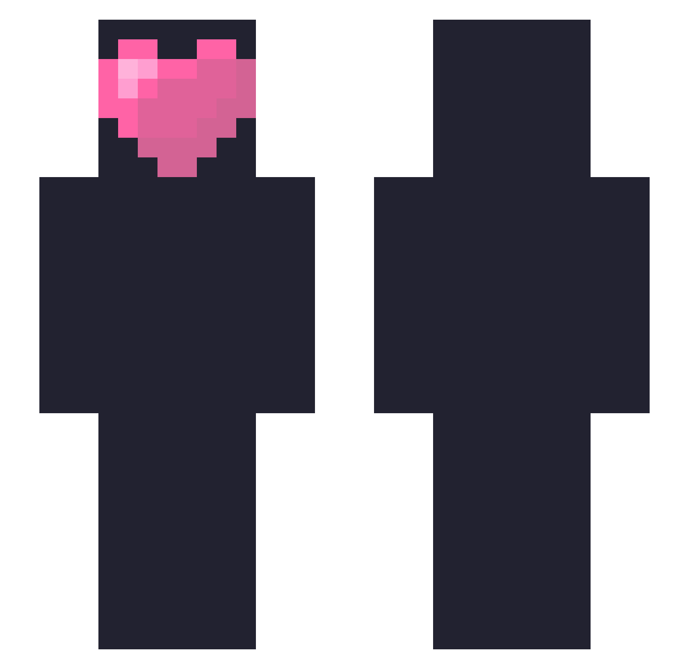 kAndreee Minecraft skin, front and back view