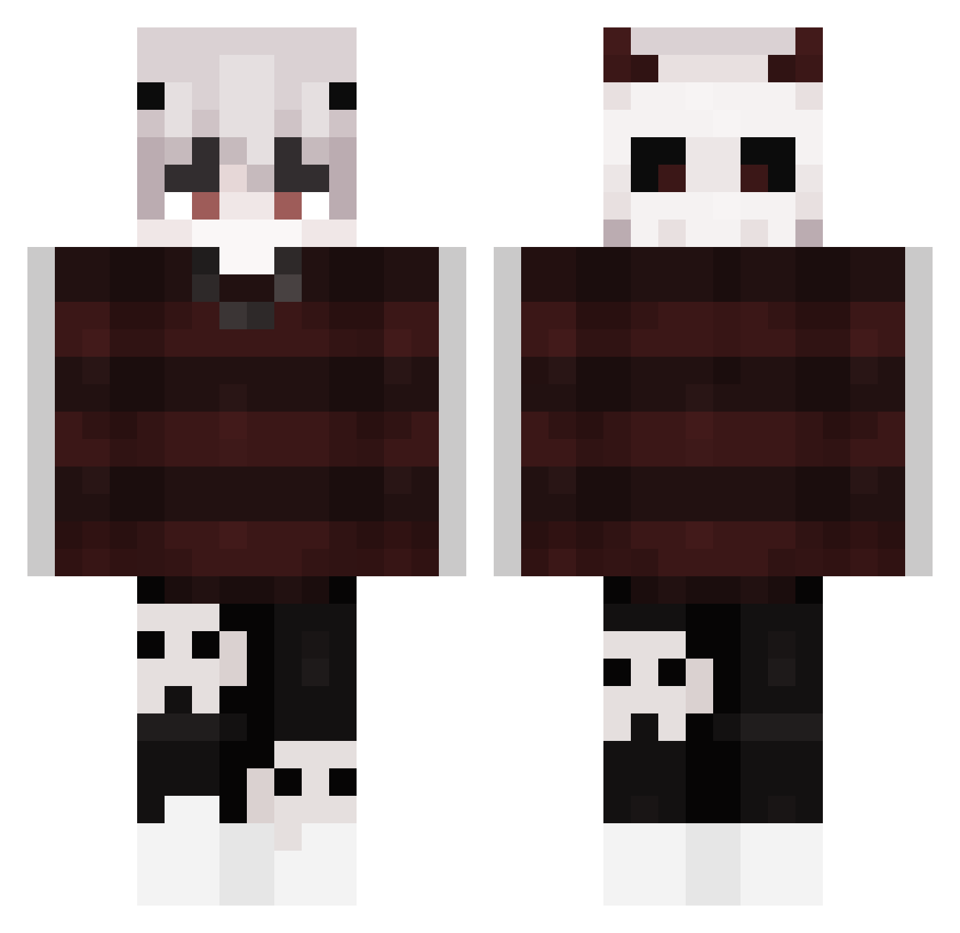 ANDYx99 Minecraft skin, front and back view