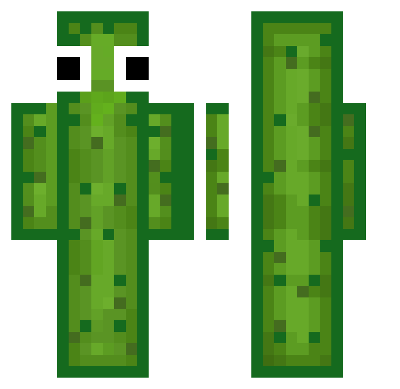 MrJellyfish19 Minecraft skin, front and back view