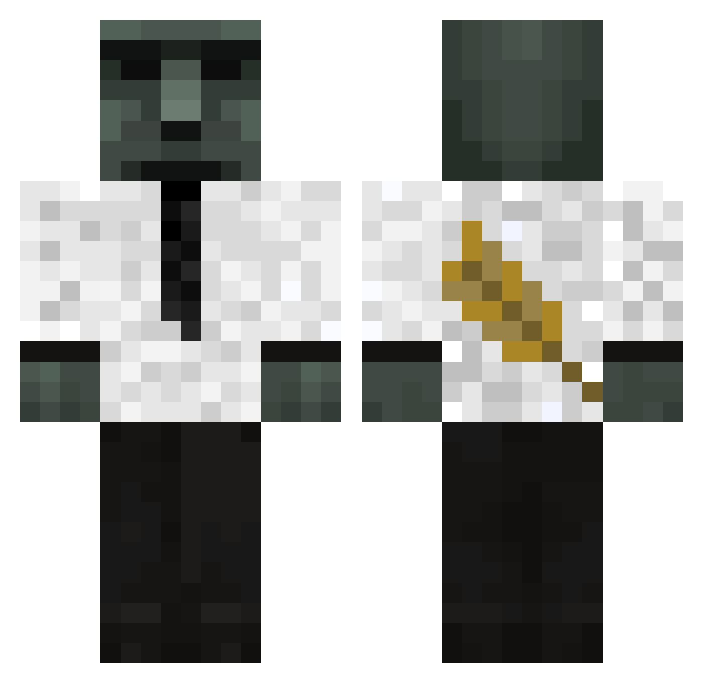 azoz7029 Minecraft skin, front and back view