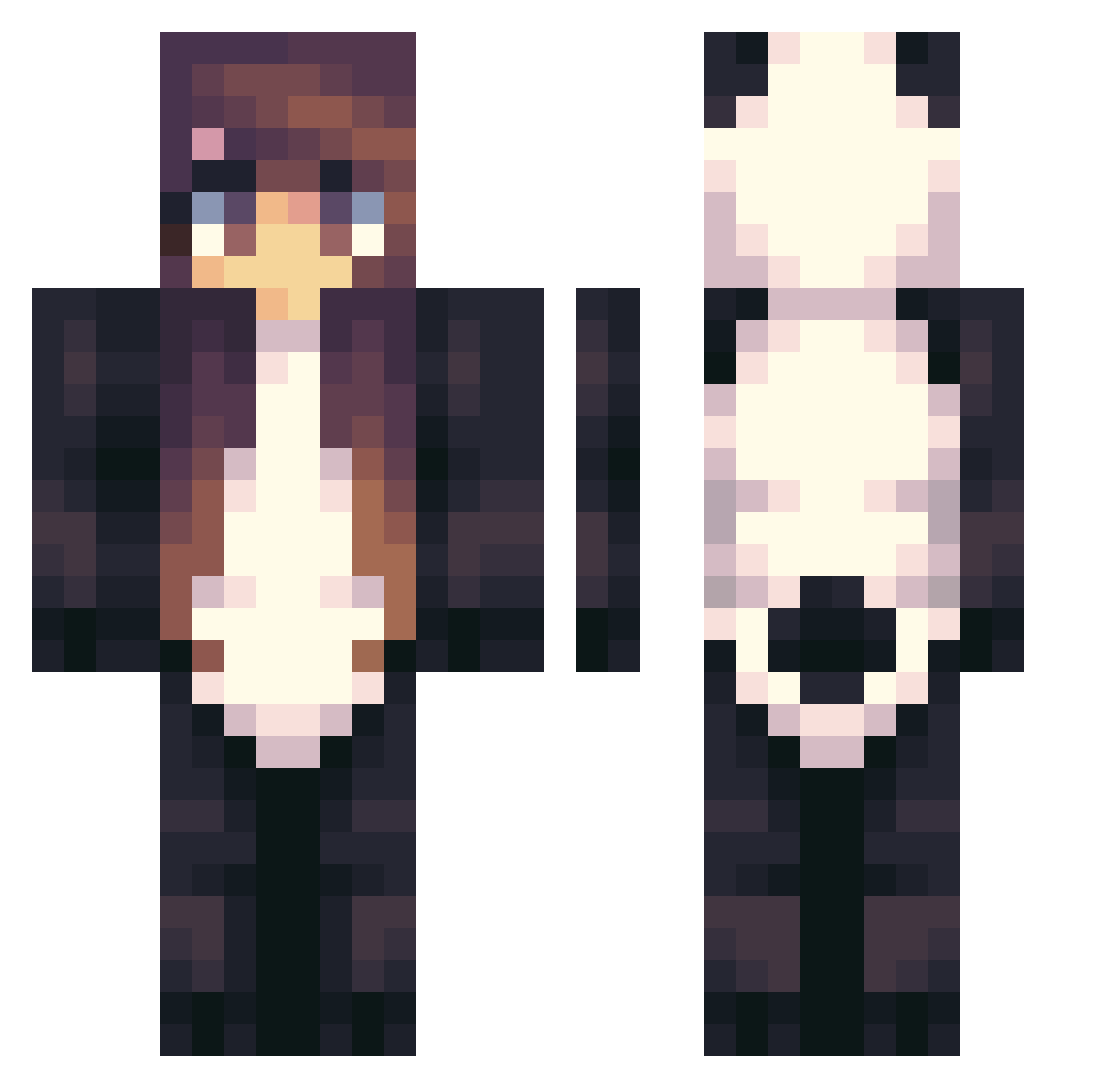 CoffeeCakeJake Minecraft skin, front and back view