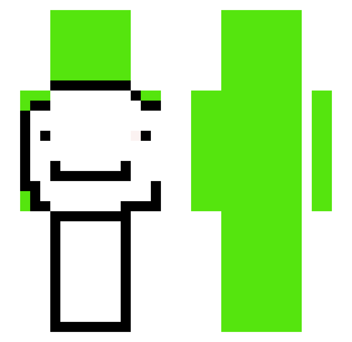 Byku875 Minecraft skin, front and back view