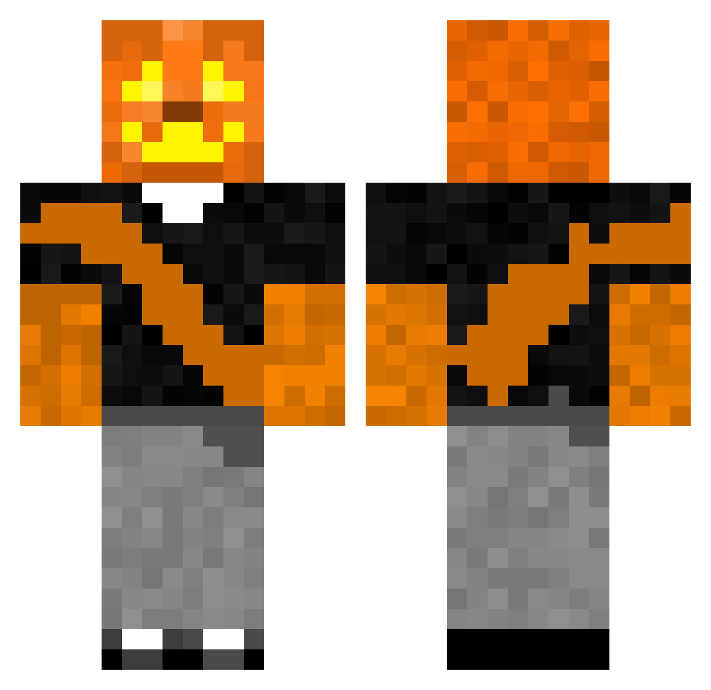 electorzes Minecraft skin, front and back view
