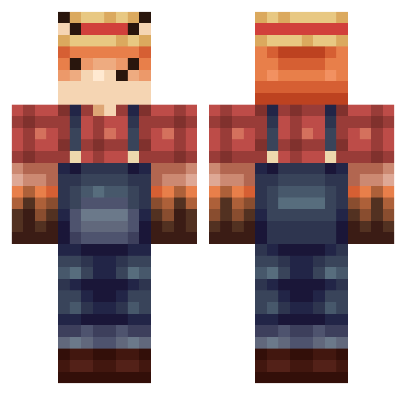 4Kong_ Minecraft skin, front and back view