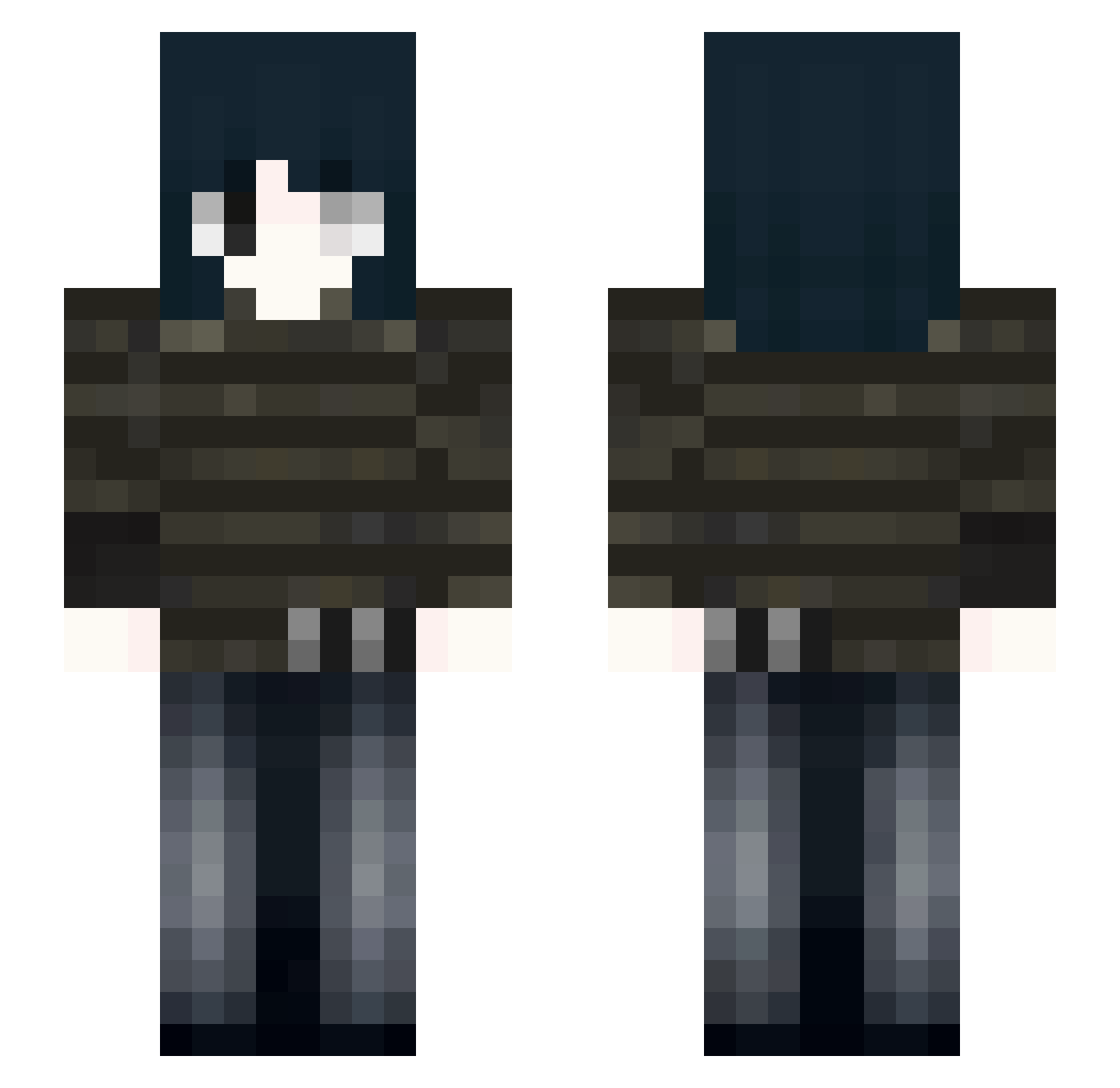 InsomniaOfJune Minecraft skin, front and back view