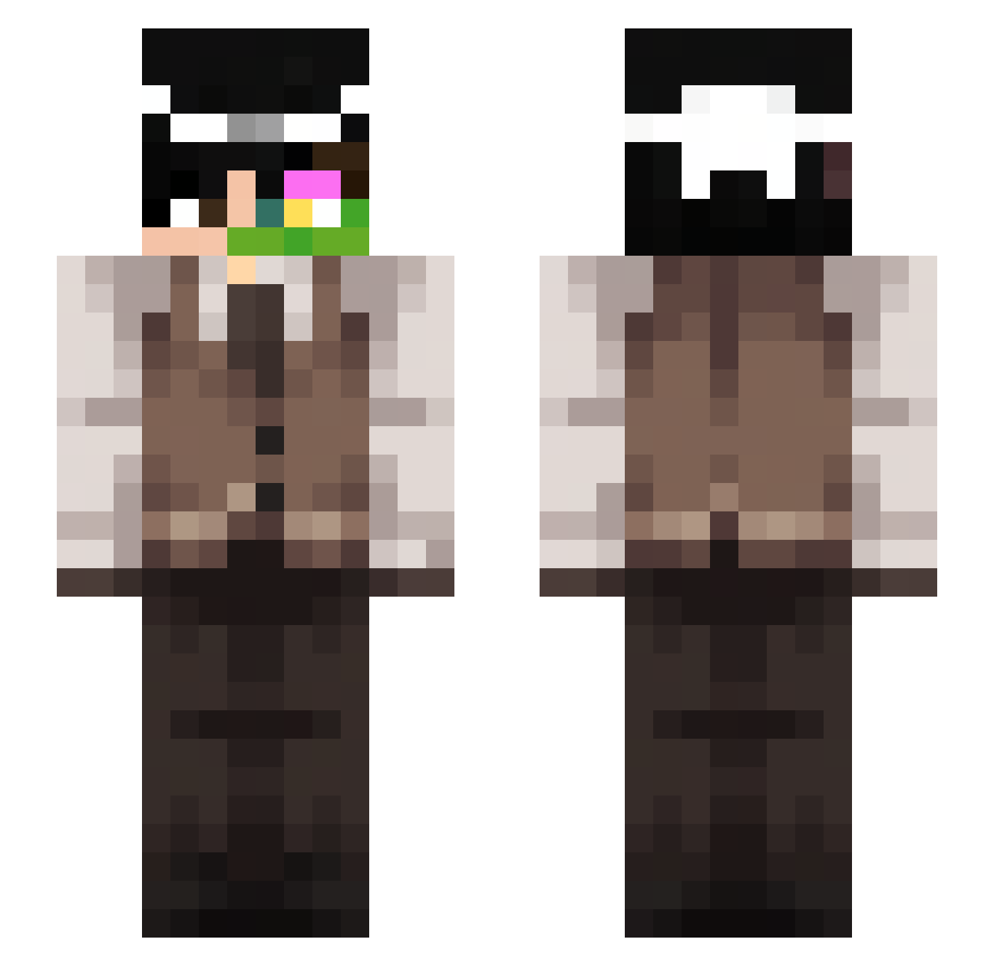 Sabana_ Minecraft skin, front and back view