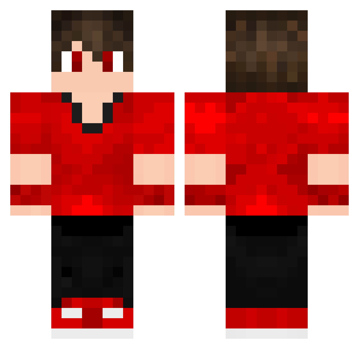 yGrizzleeyBR_ Minecraft skin, front and back view