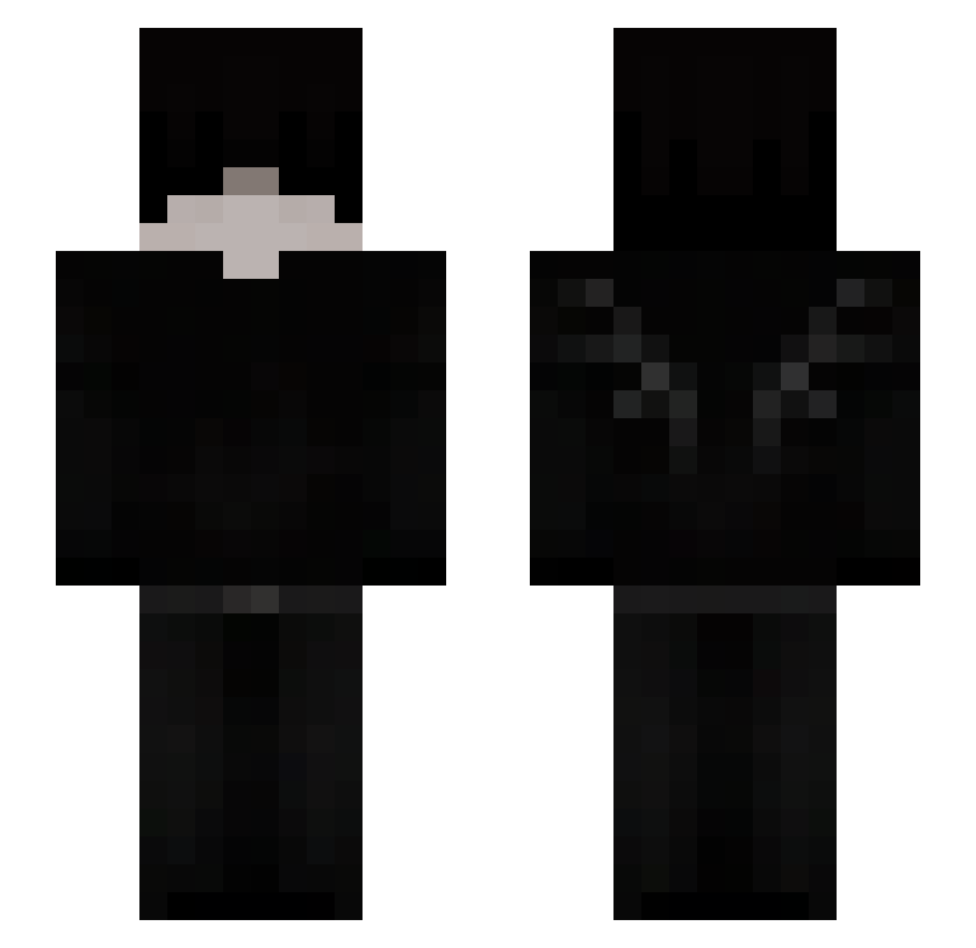 vampps Minecraft skin, front and back view