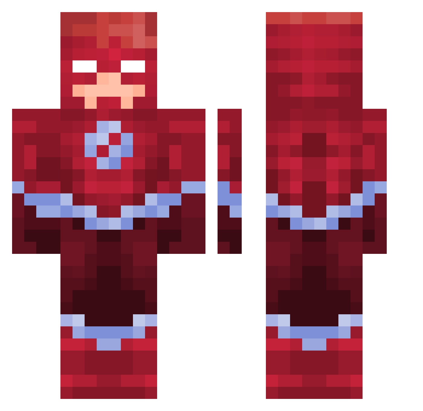 TheAndrez22 Minecraft skin, front and back view