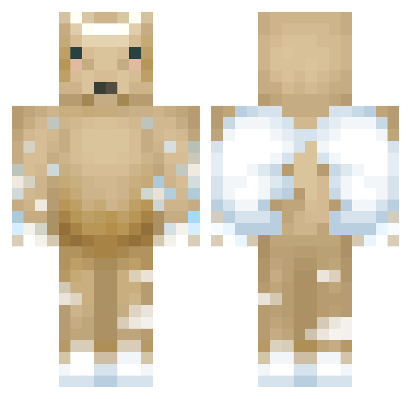 Allison Minecraft skin, front and back view