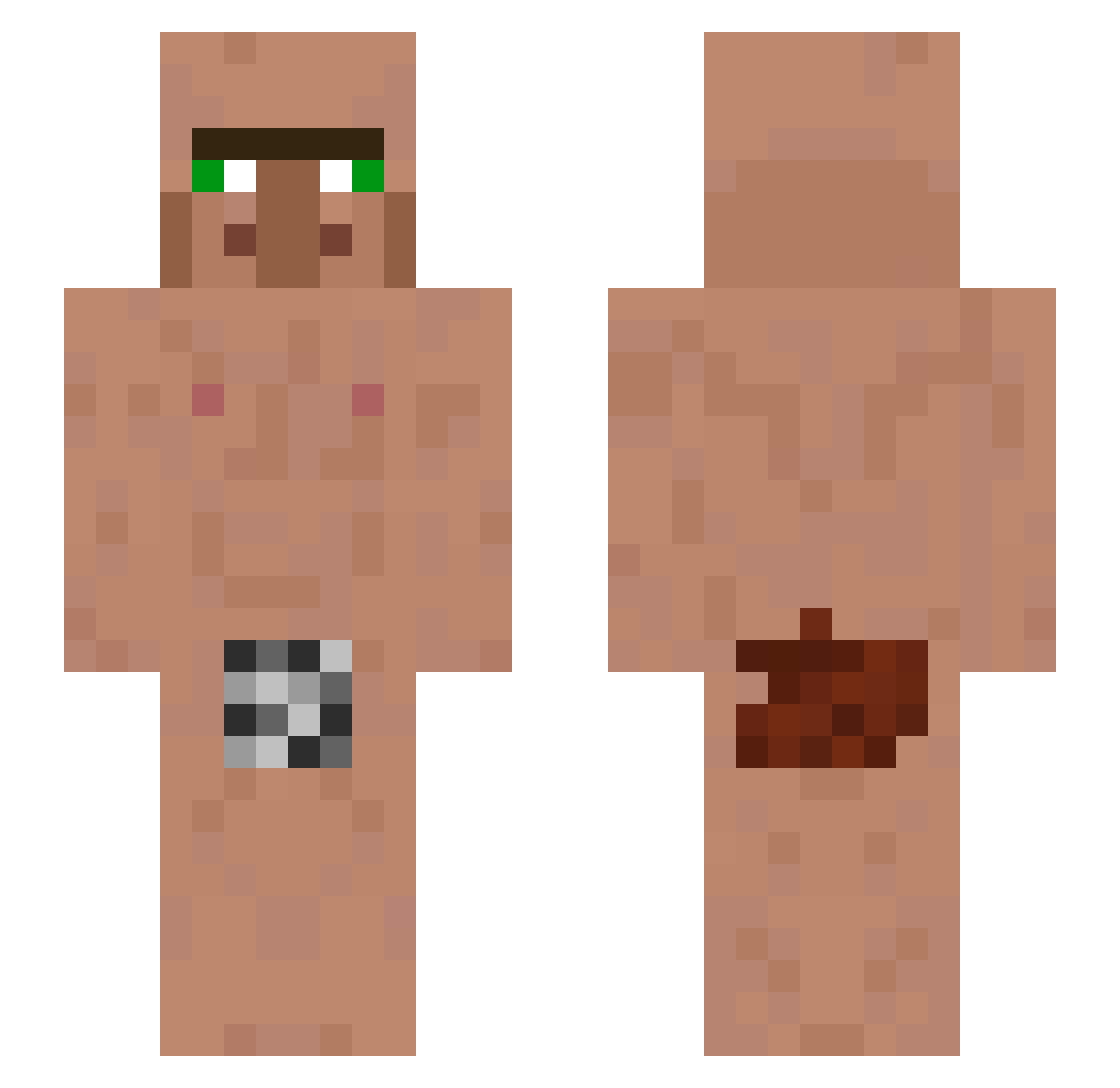 yenchun Minecraft skin, front and back view