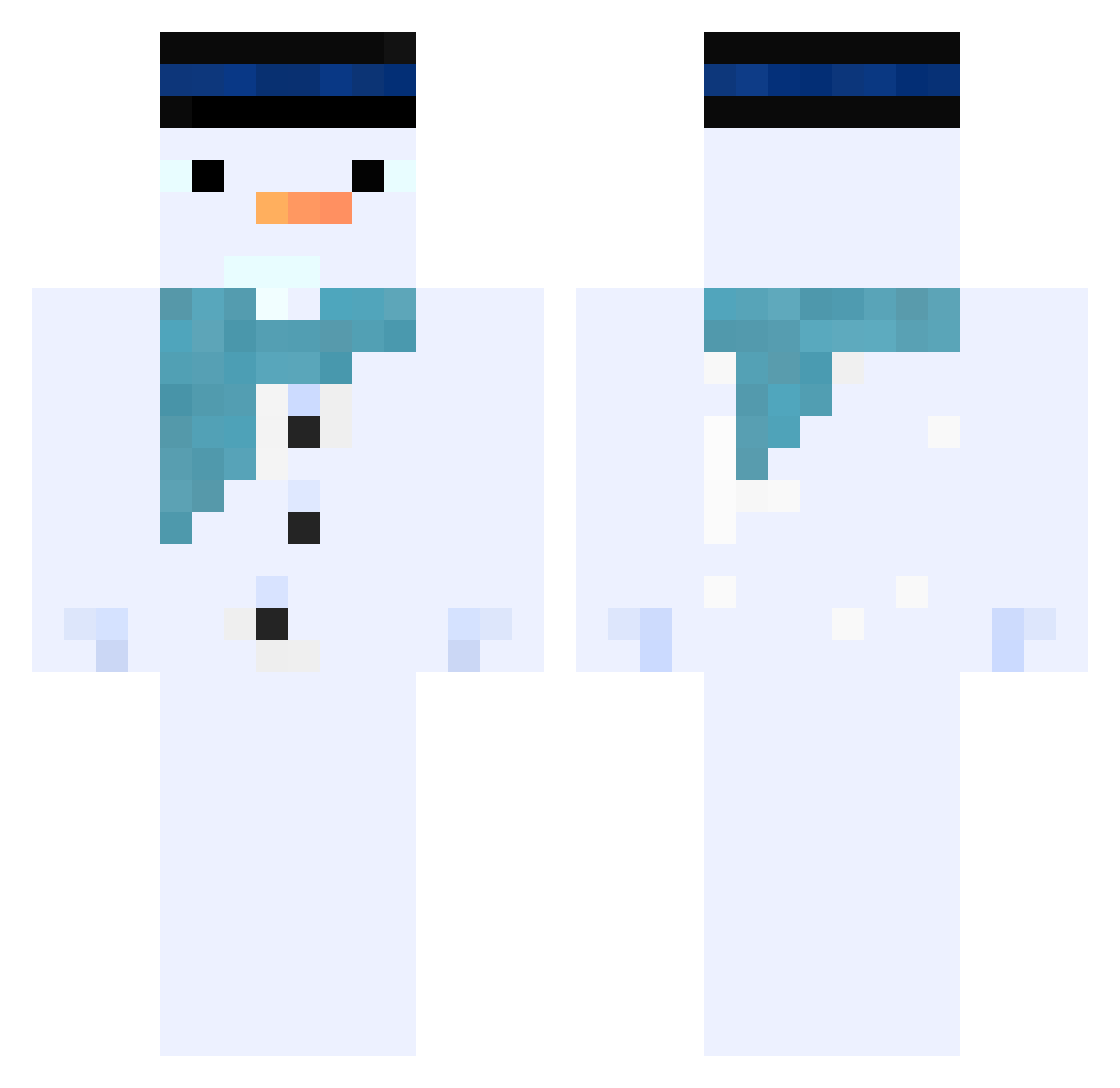 yangdean Minecraft skin, front and back view
