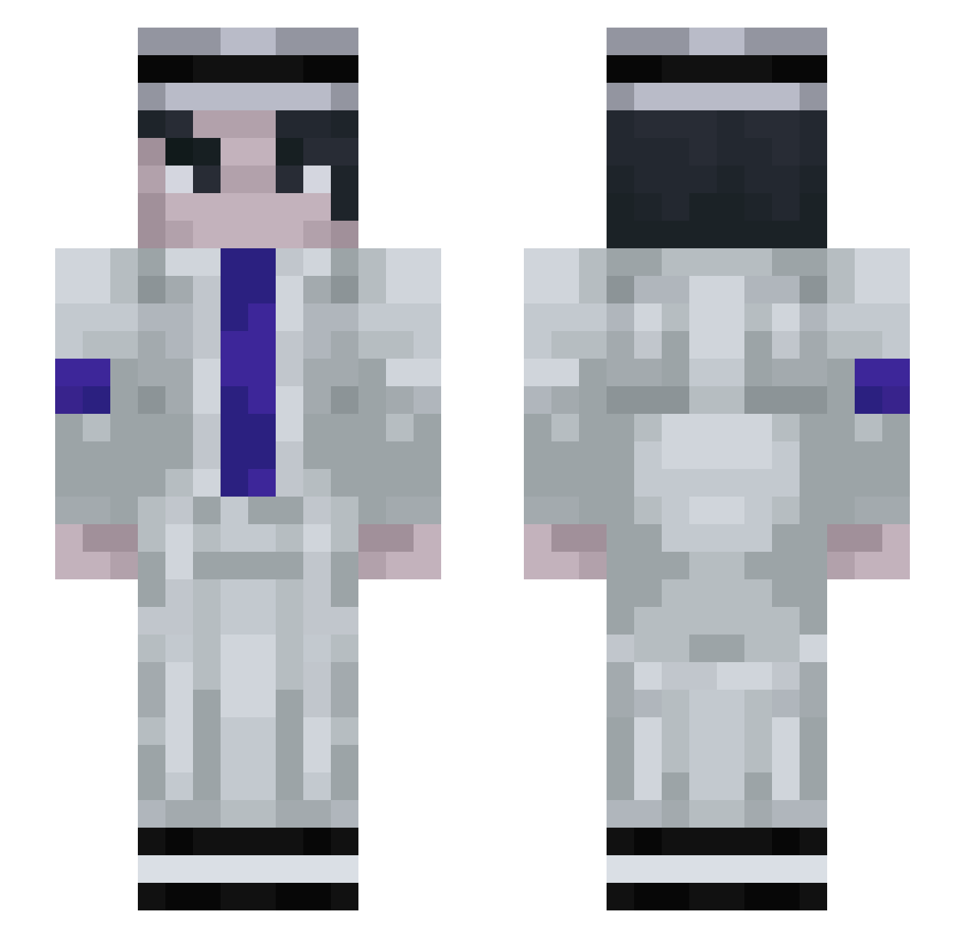 NathouxKujo Minecraft skin, front and back view