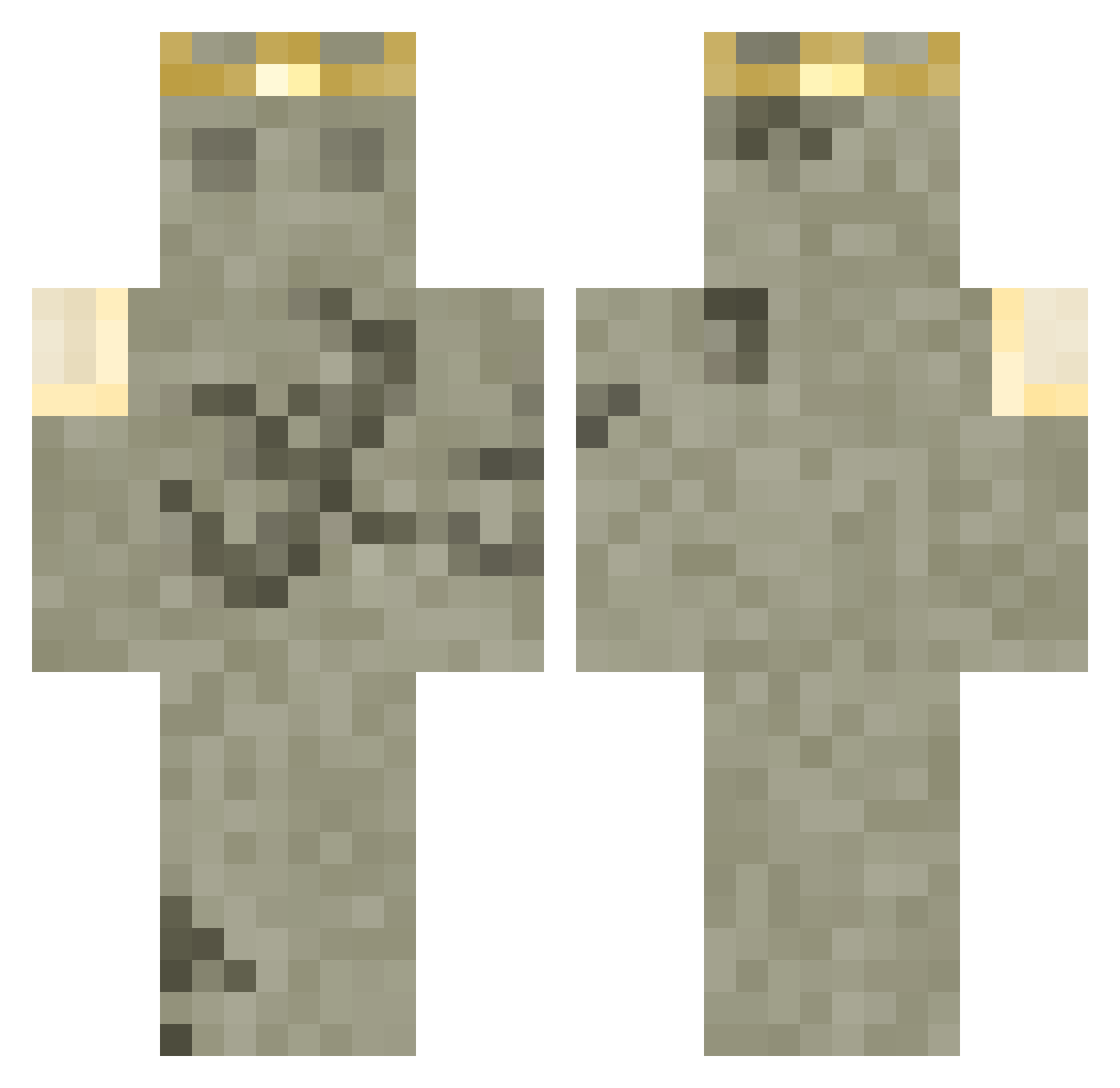 Mr_Leer0y Minecraft skin, front and back view