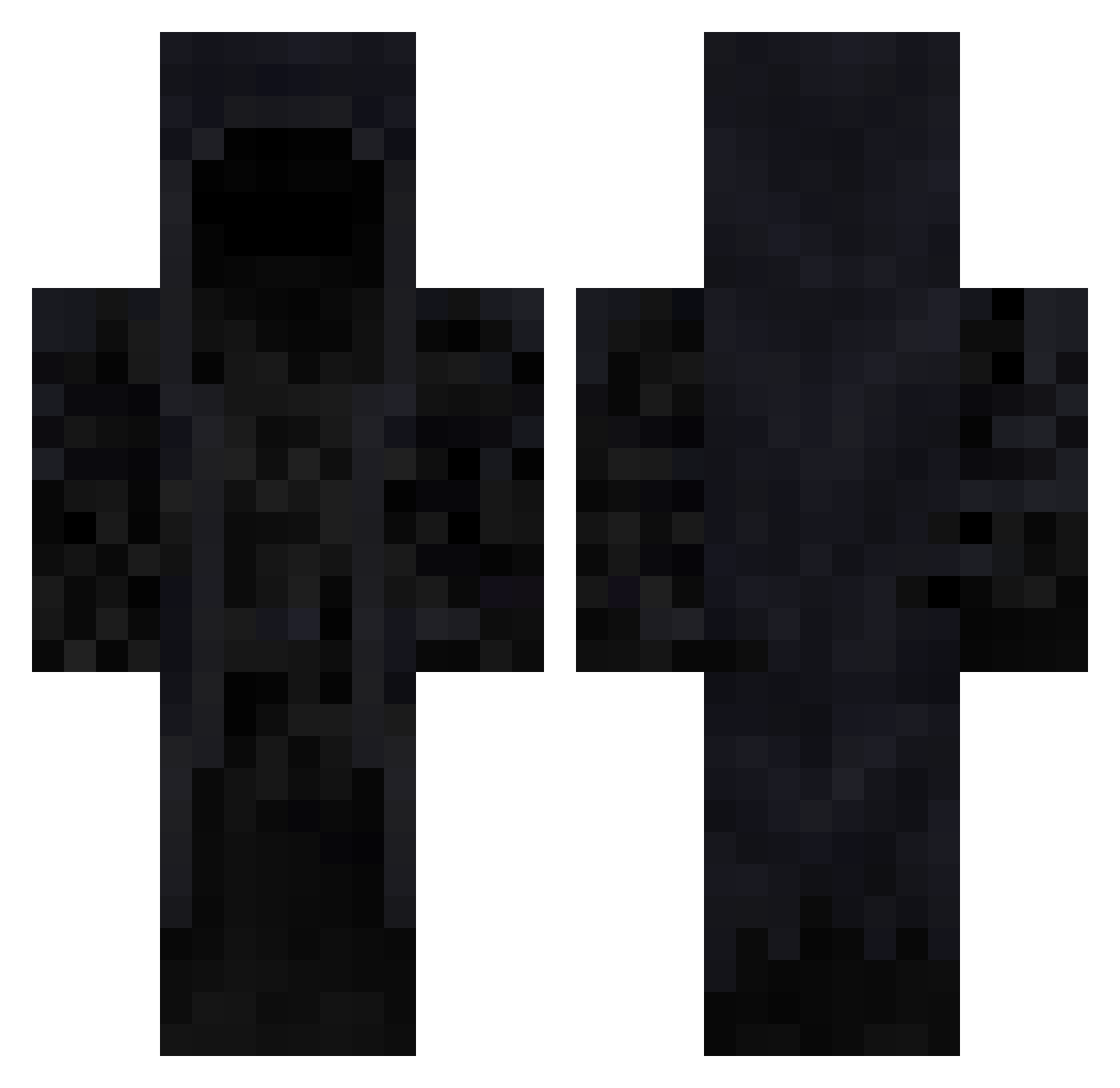 wnhg Minecraft skin, front and back view