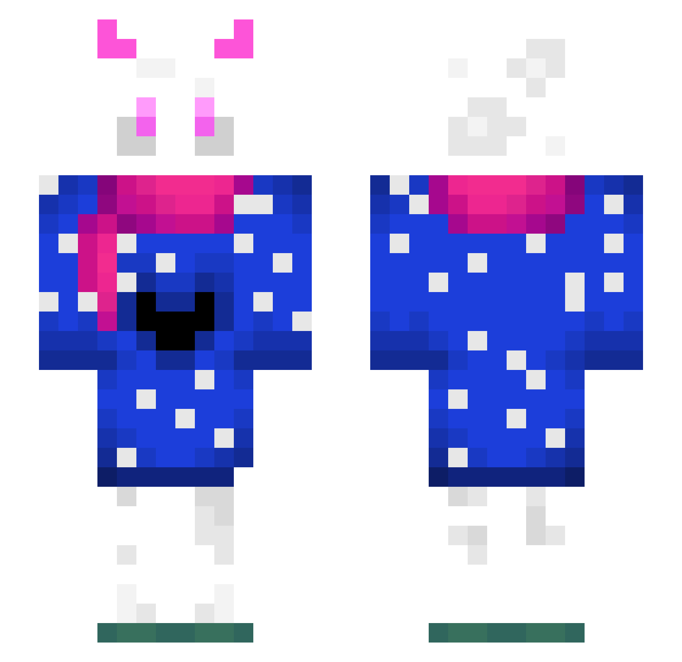 Yung_Gatsby Minecraft skin, front and back view