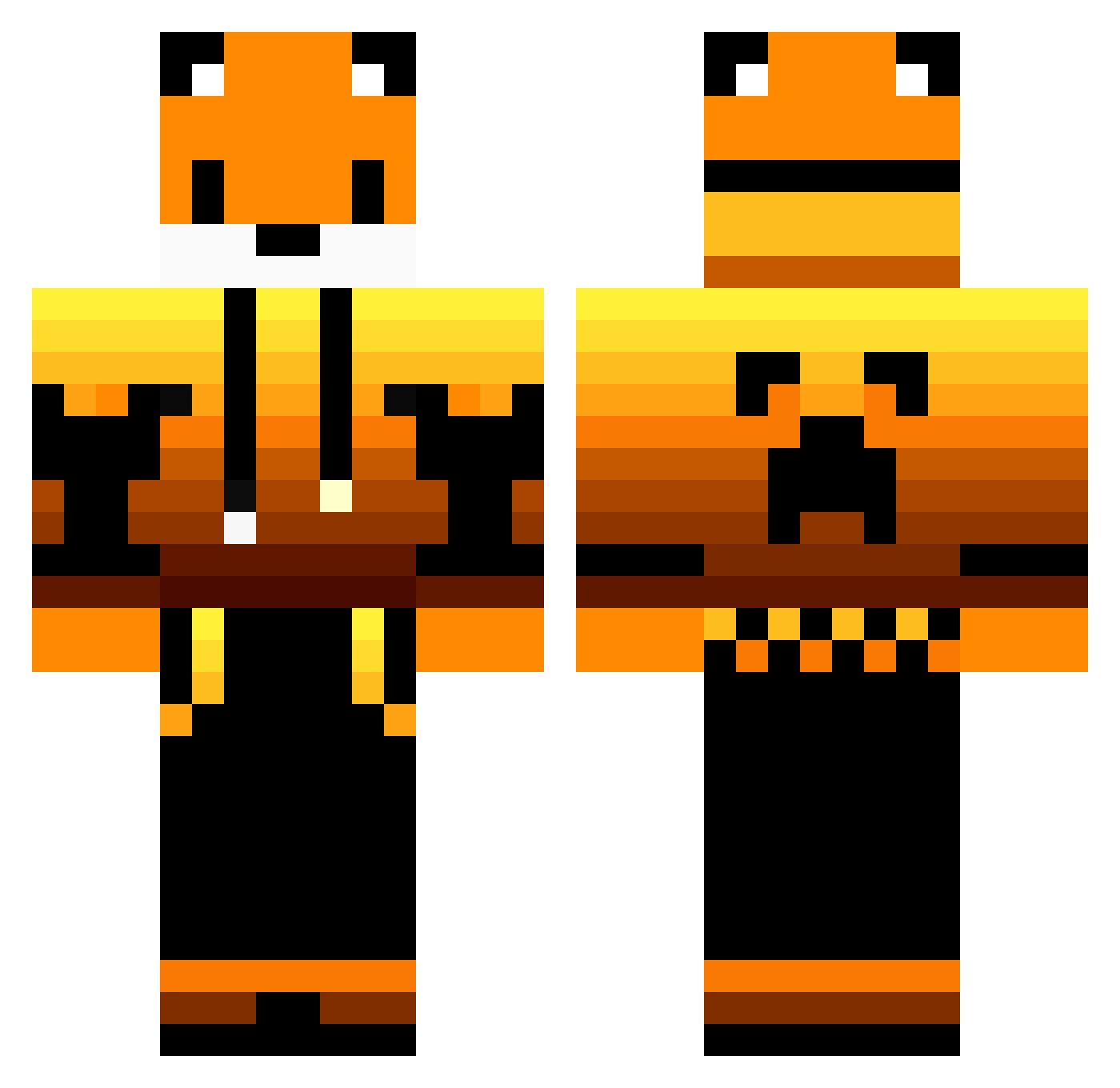 sushi_16_ Minecraft skin, front and back view
