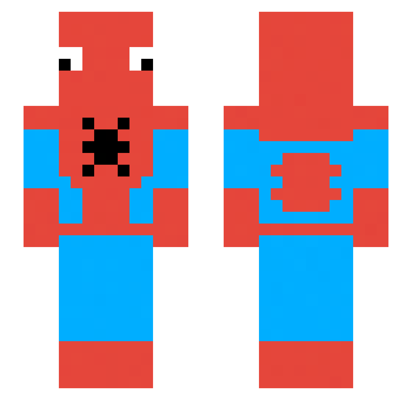 thrasherisgood Minecraft skin, front and back view