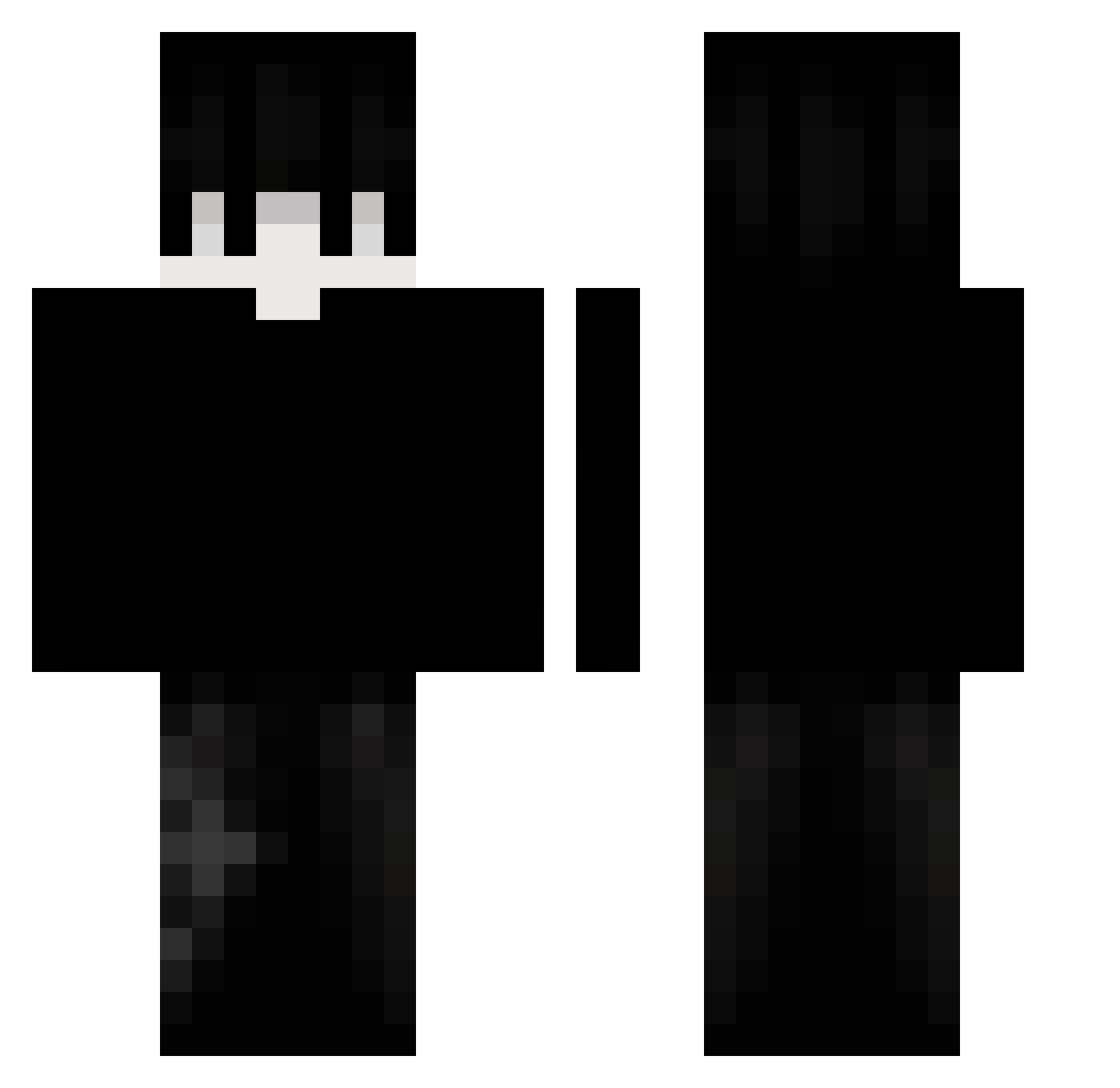 EgooSeK Minecraft skin, front and back view