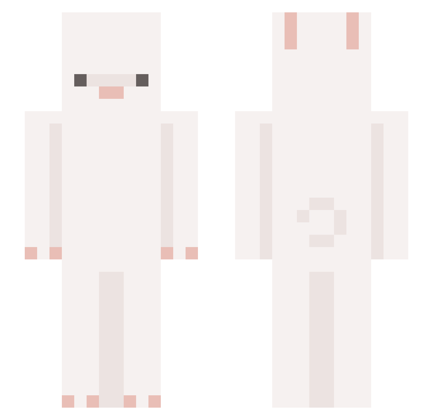 Techno_Turtles Minecraft skin, front and back view