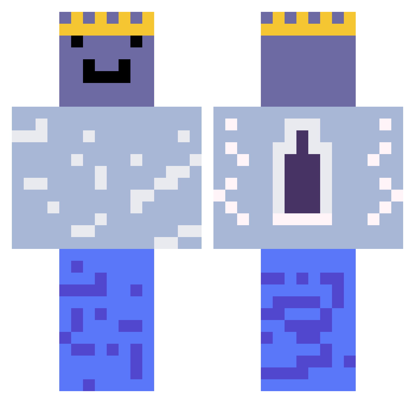 bialyserniczek Minecraft skin, front and back view
