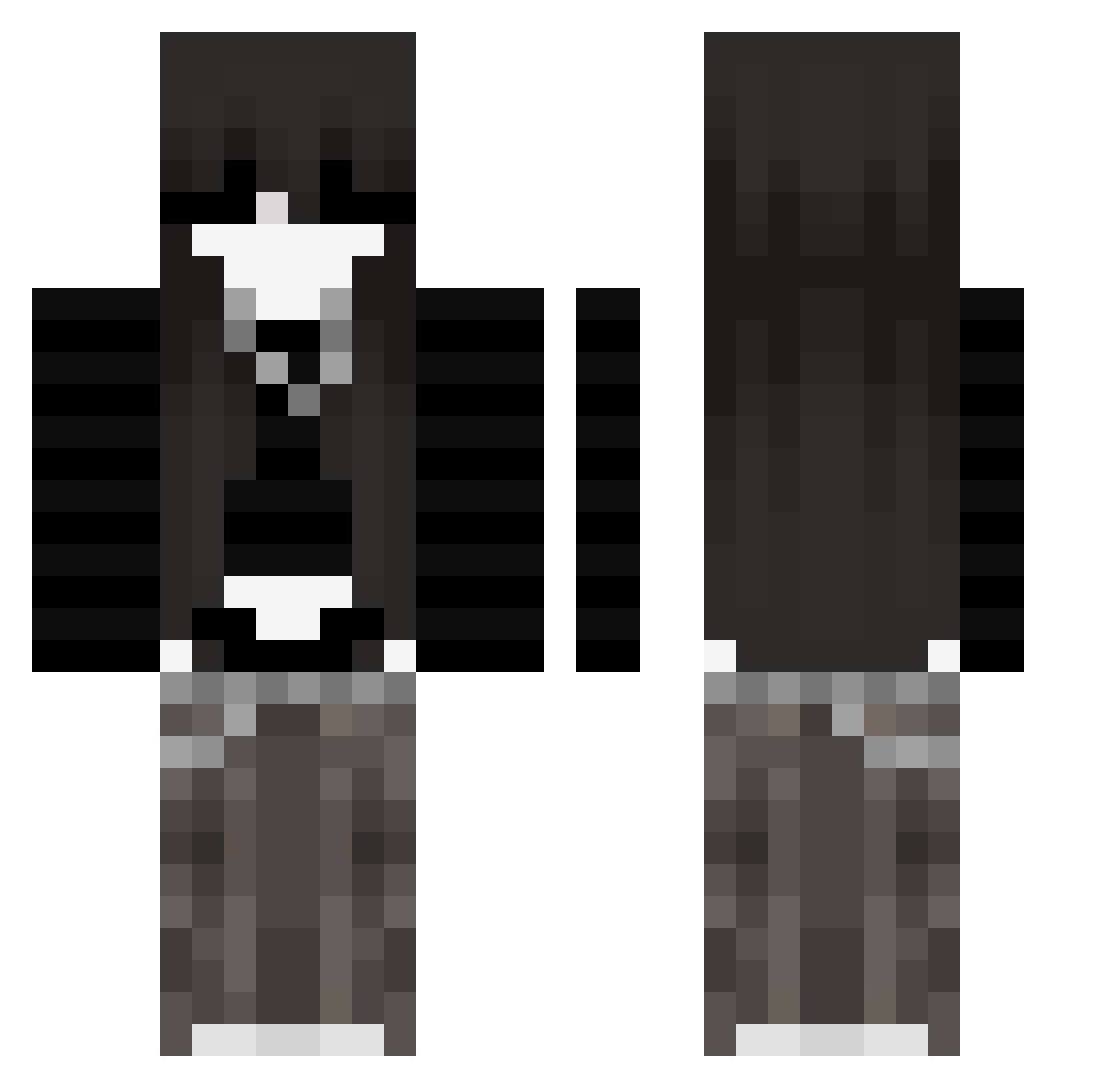 zdisio42 Minecraft skin, front and back view