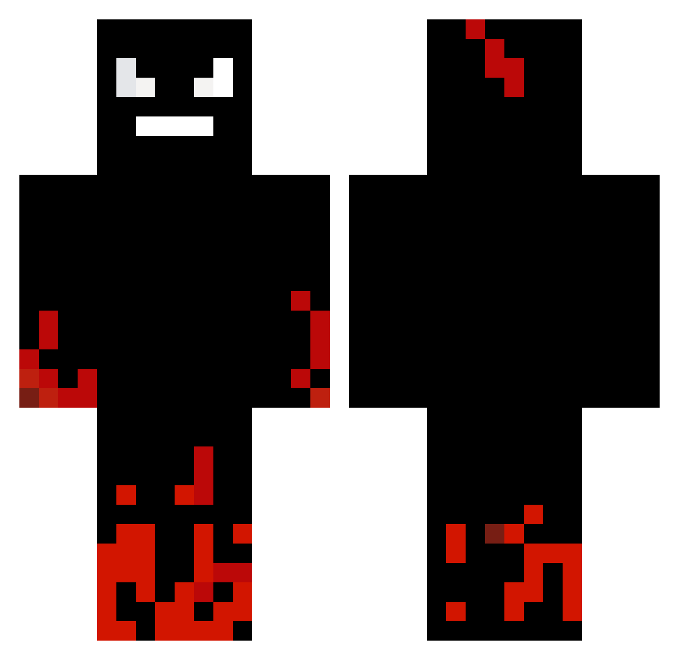Its_Capo Minecraft skin, front and back view
