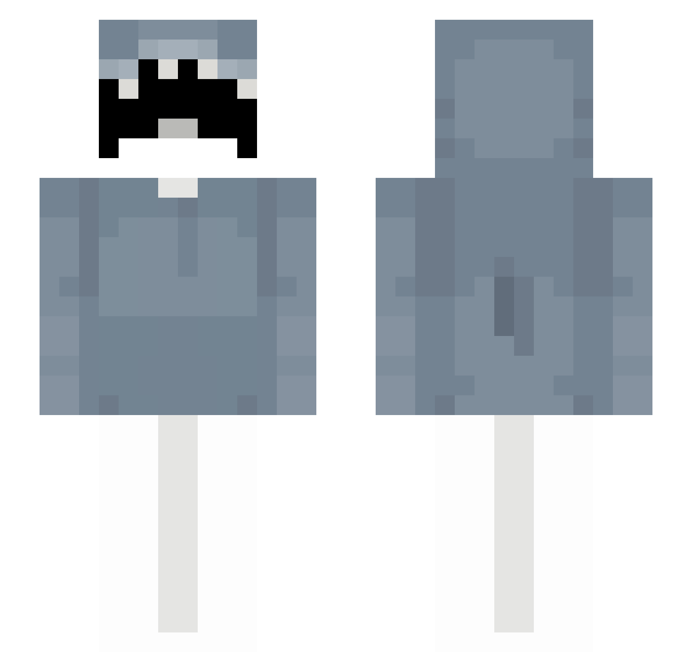 zgch Minecraft skin, front and back view