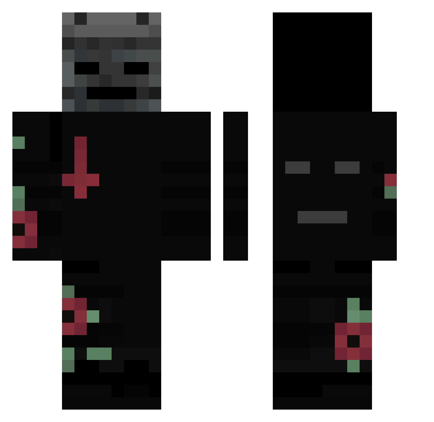 awayqn Minecraft skin, front and back view