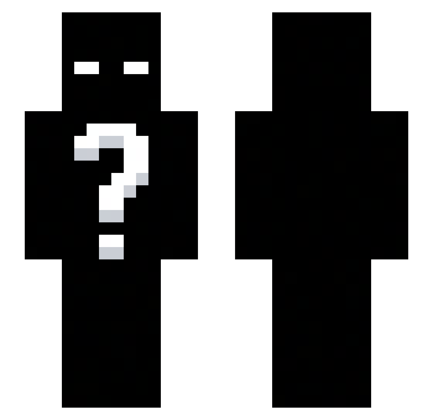 shantiaYT Minecraft skin, front and back view