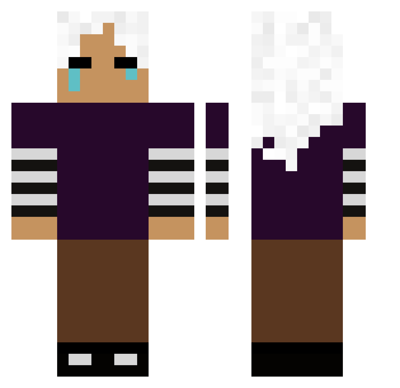 meu_bumbum Minecraft skin, front and back view
