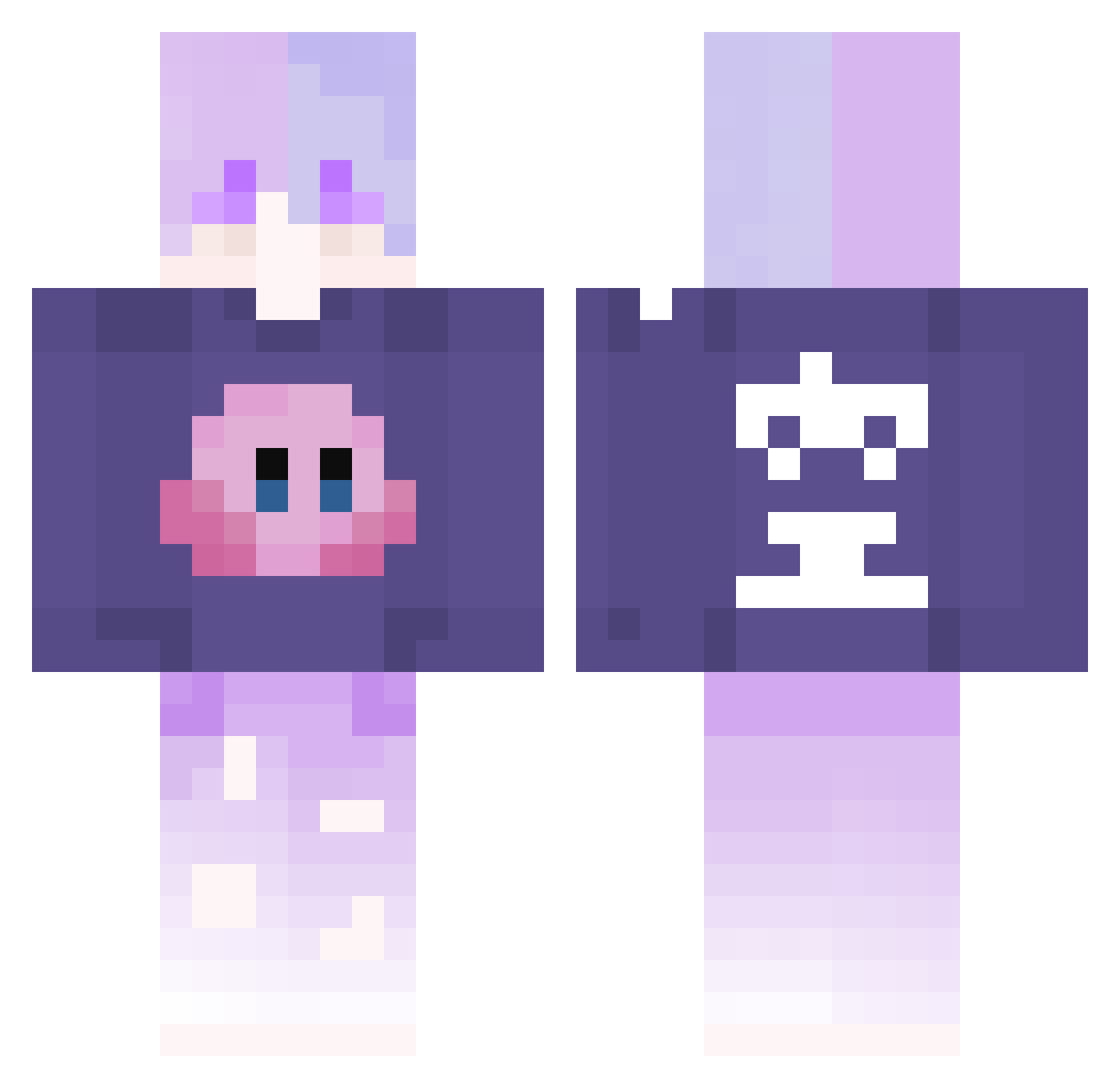 Akong_AxA Minecraft skin, front and back view