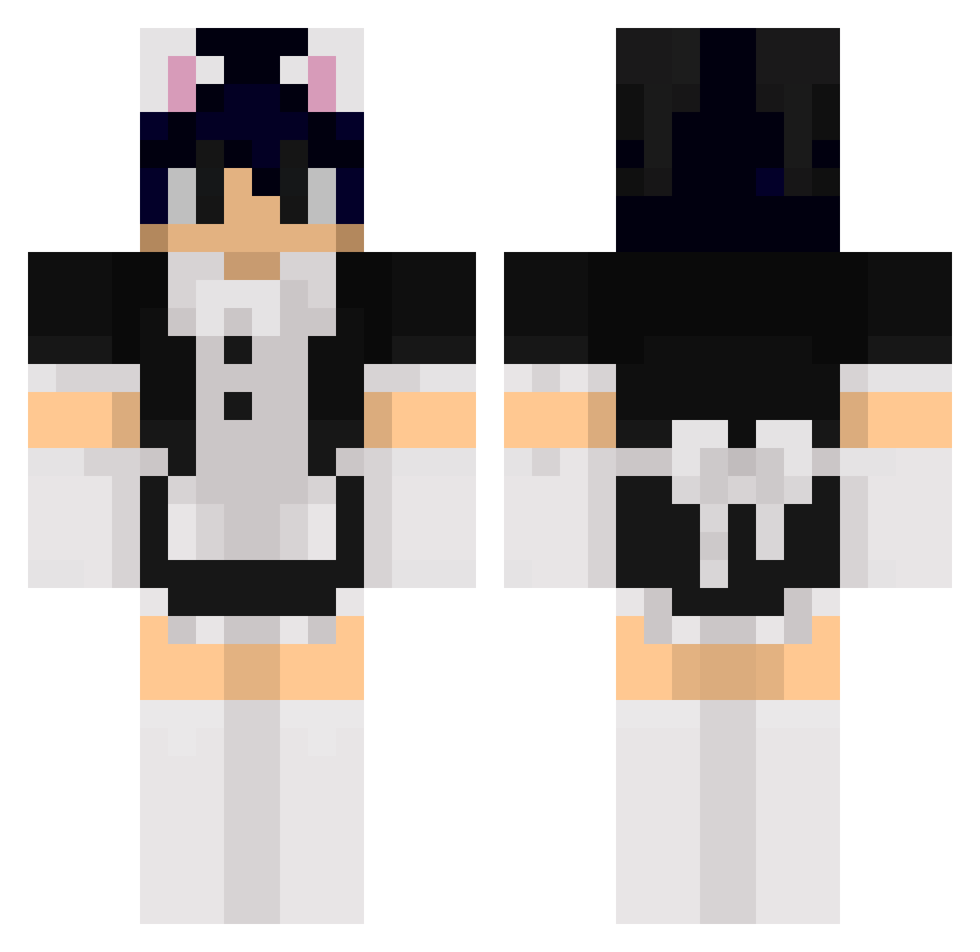 Biczuj_Mnie Minecraft skin, front and back view