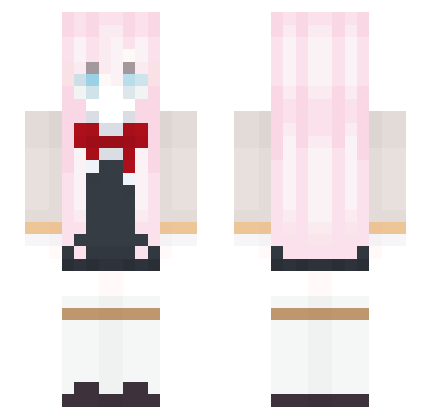 DeatYu7452 Minecraft skin, front and back view