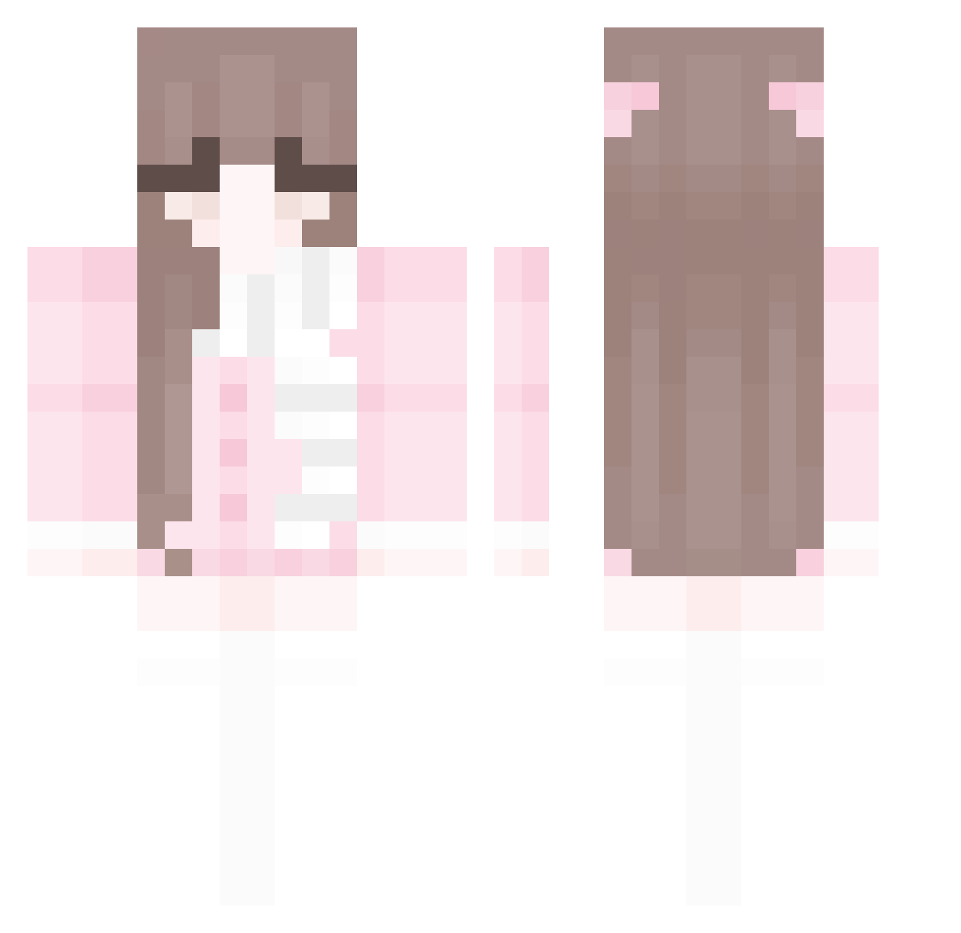 Malada3 Minecraft skin, front and back view