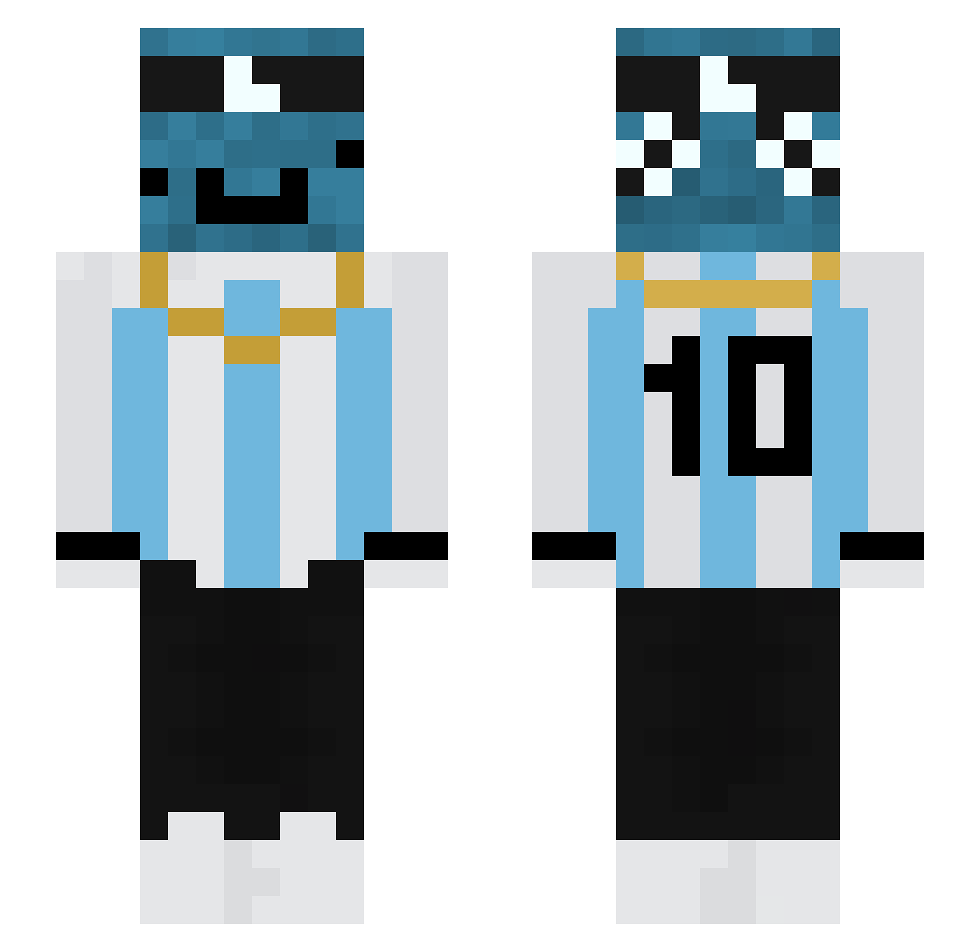 sweetpain_6 Minecraft skin, front and back view