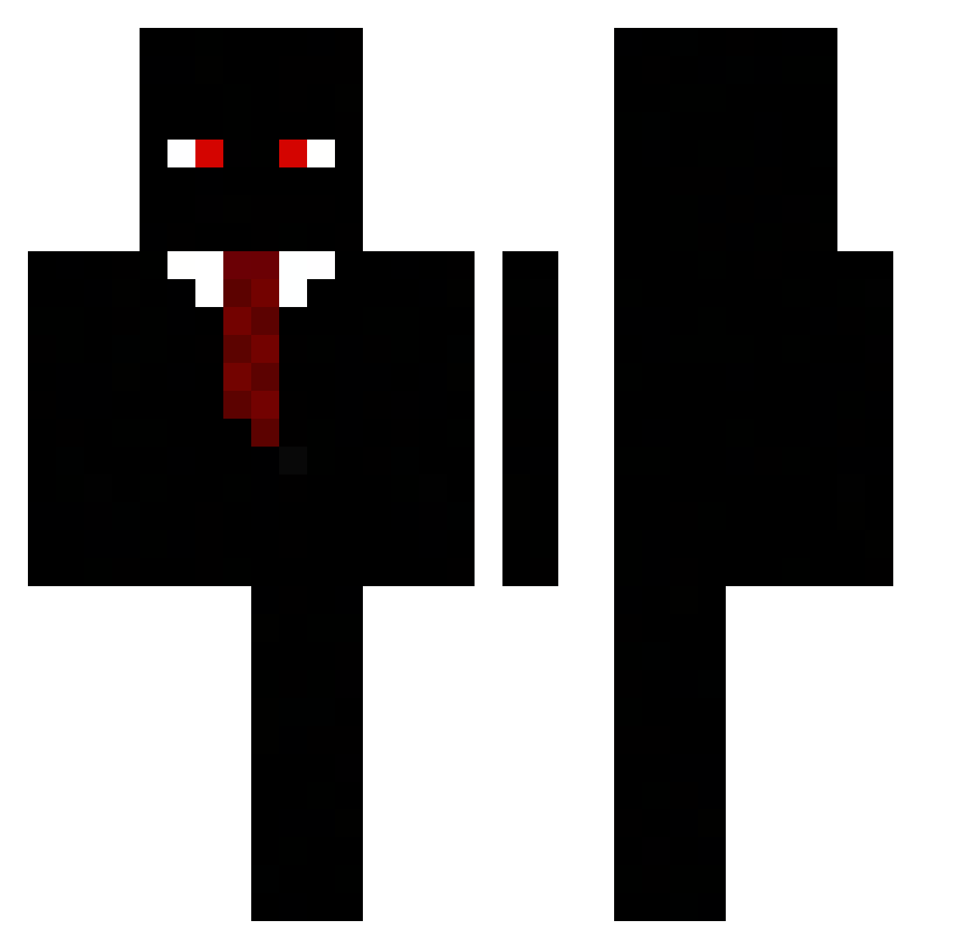xerus637 Minecraft skin, front and back view