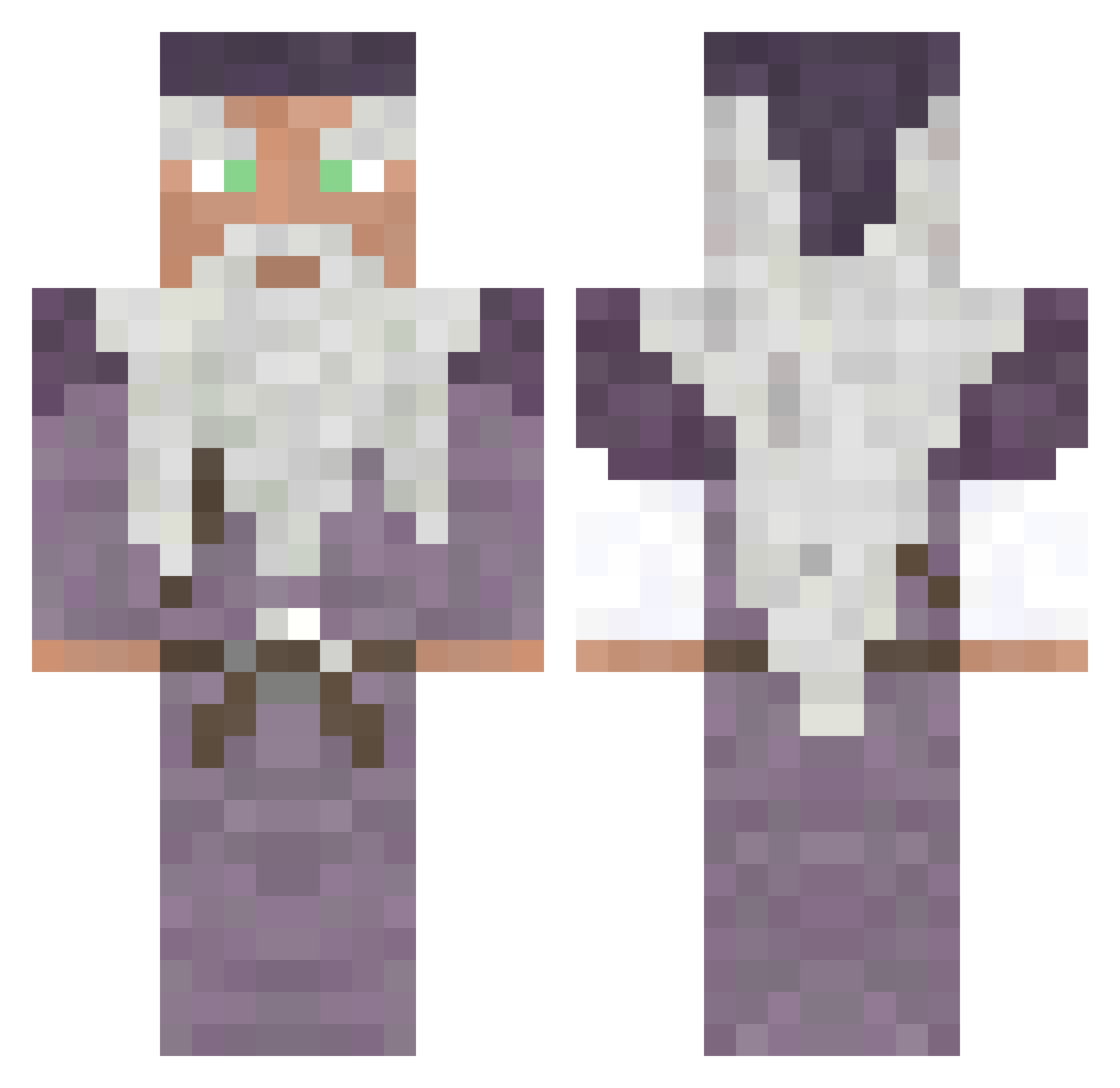 GageSsS Minecraft skin, front and back view