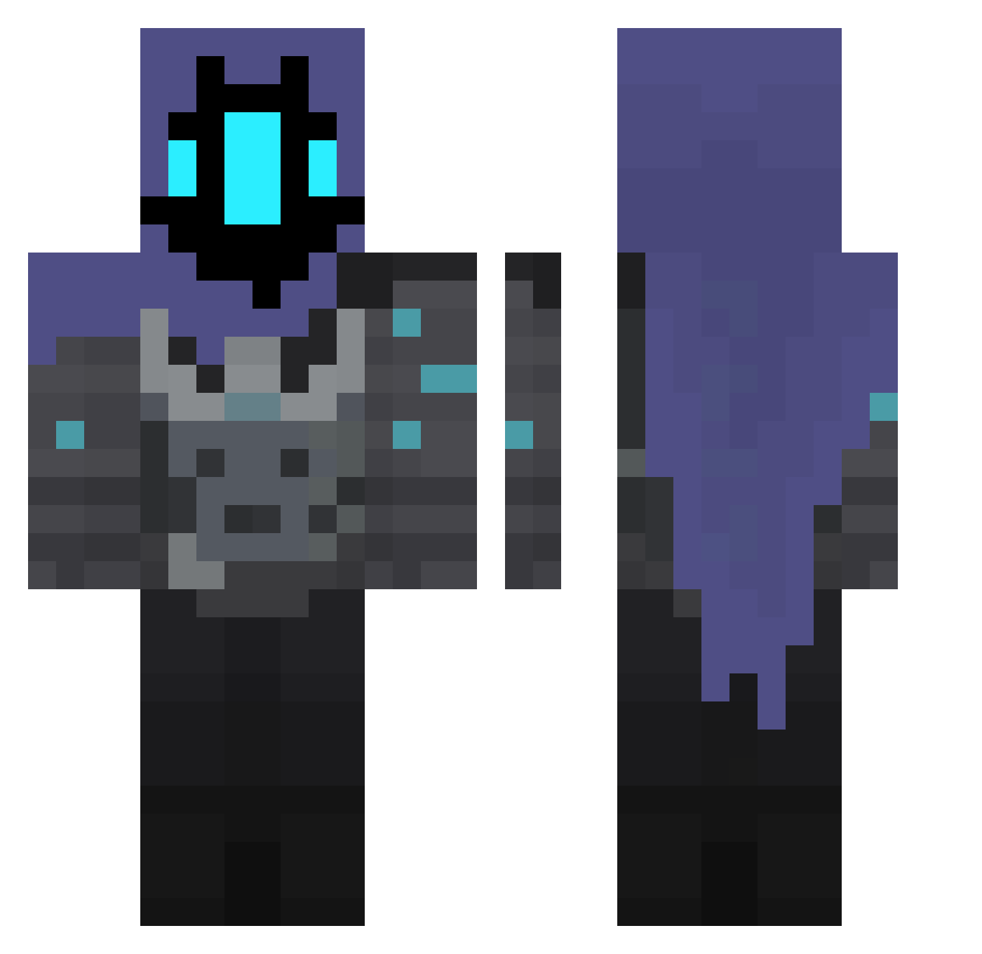 KPB_xMarIOxx Minecraft skin, front and back view