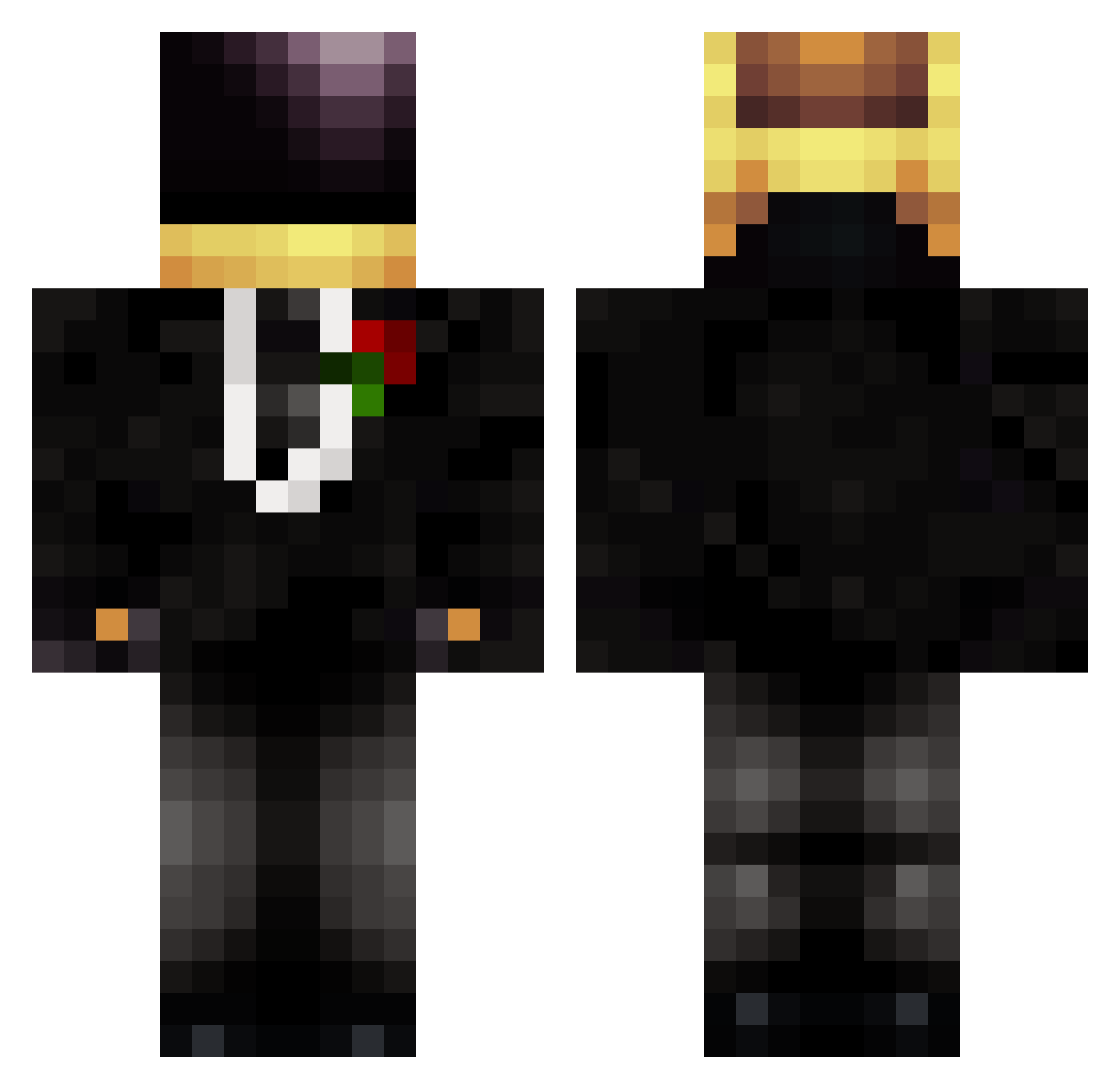 kawabela Minecraft skin, front and back view