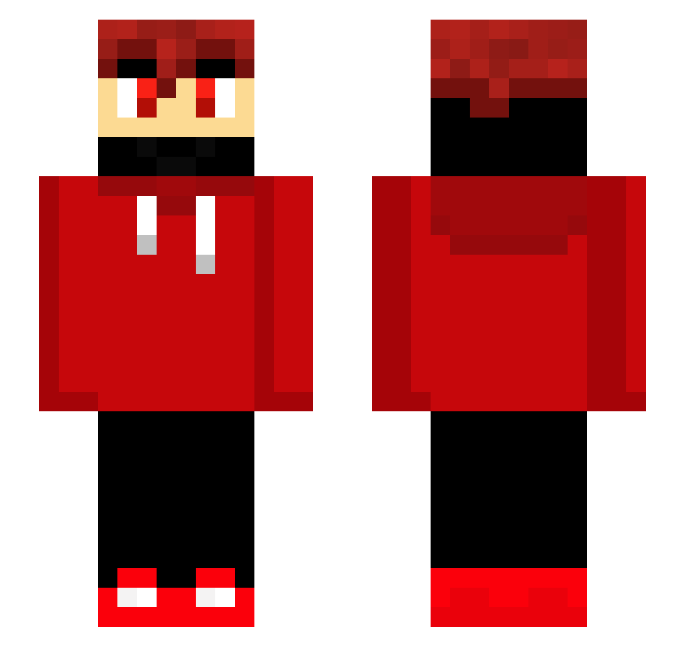 trenabuser1 Minecraft skin, front and back view
