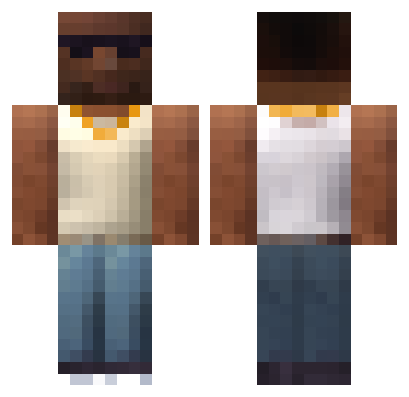 LarsGHG5368 Minecraft skin, front and back view