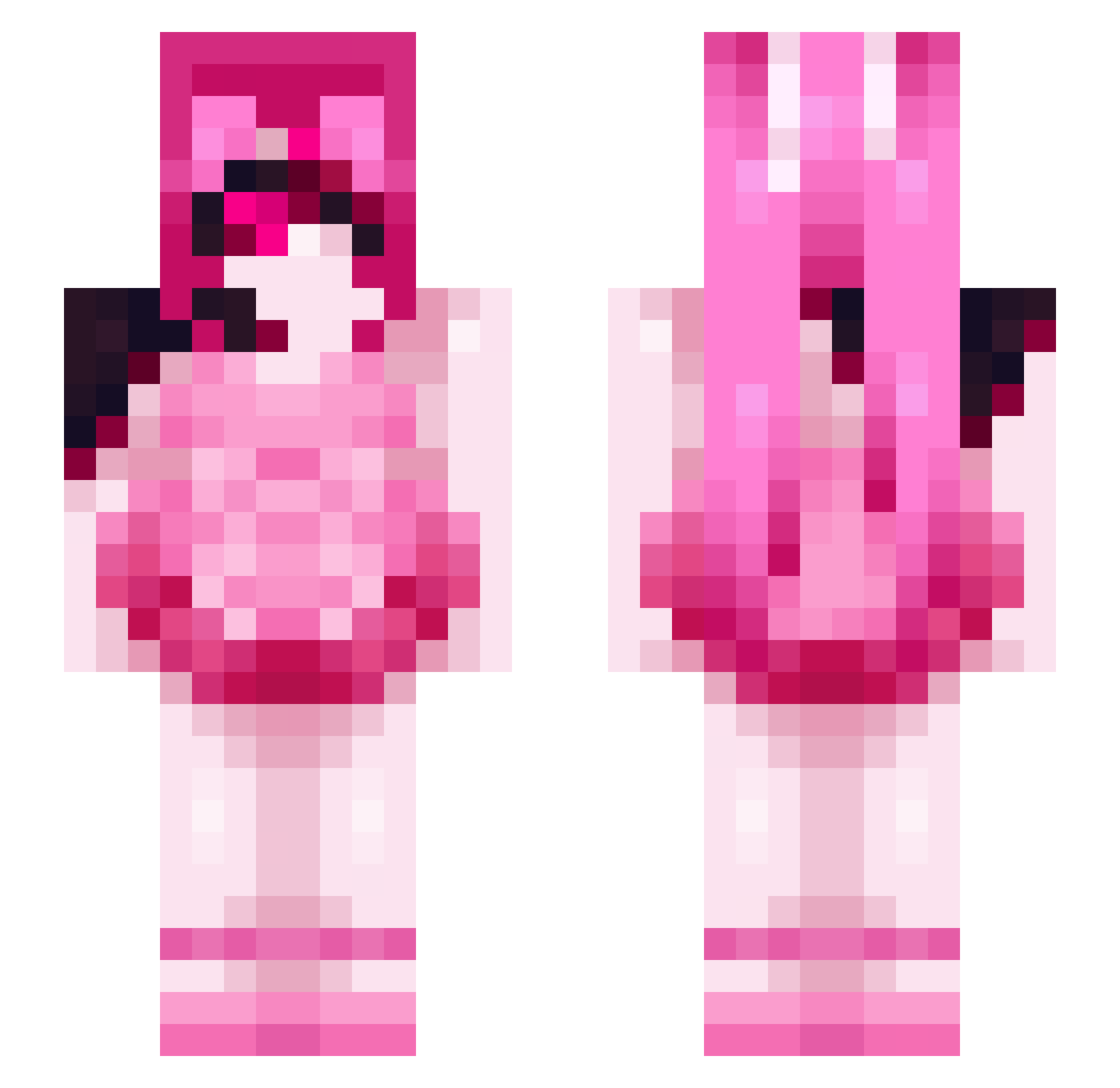 6kuii7 Minecraft skin, front and back view