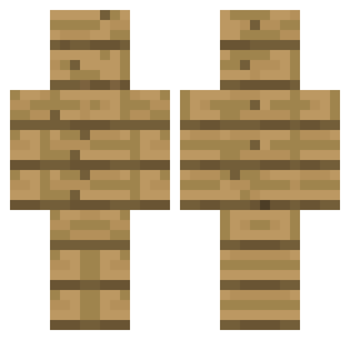 CriterionVirion Minecraft skin, front and back view