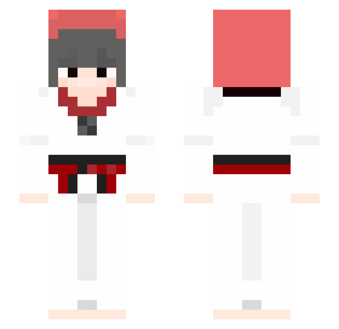 kjd123 Minecraft skin, front and back view