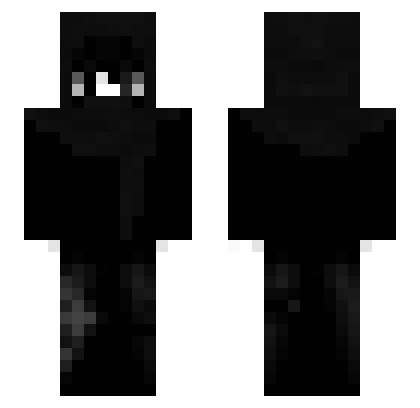 Rabsxdd Minecraft skin, front and back view